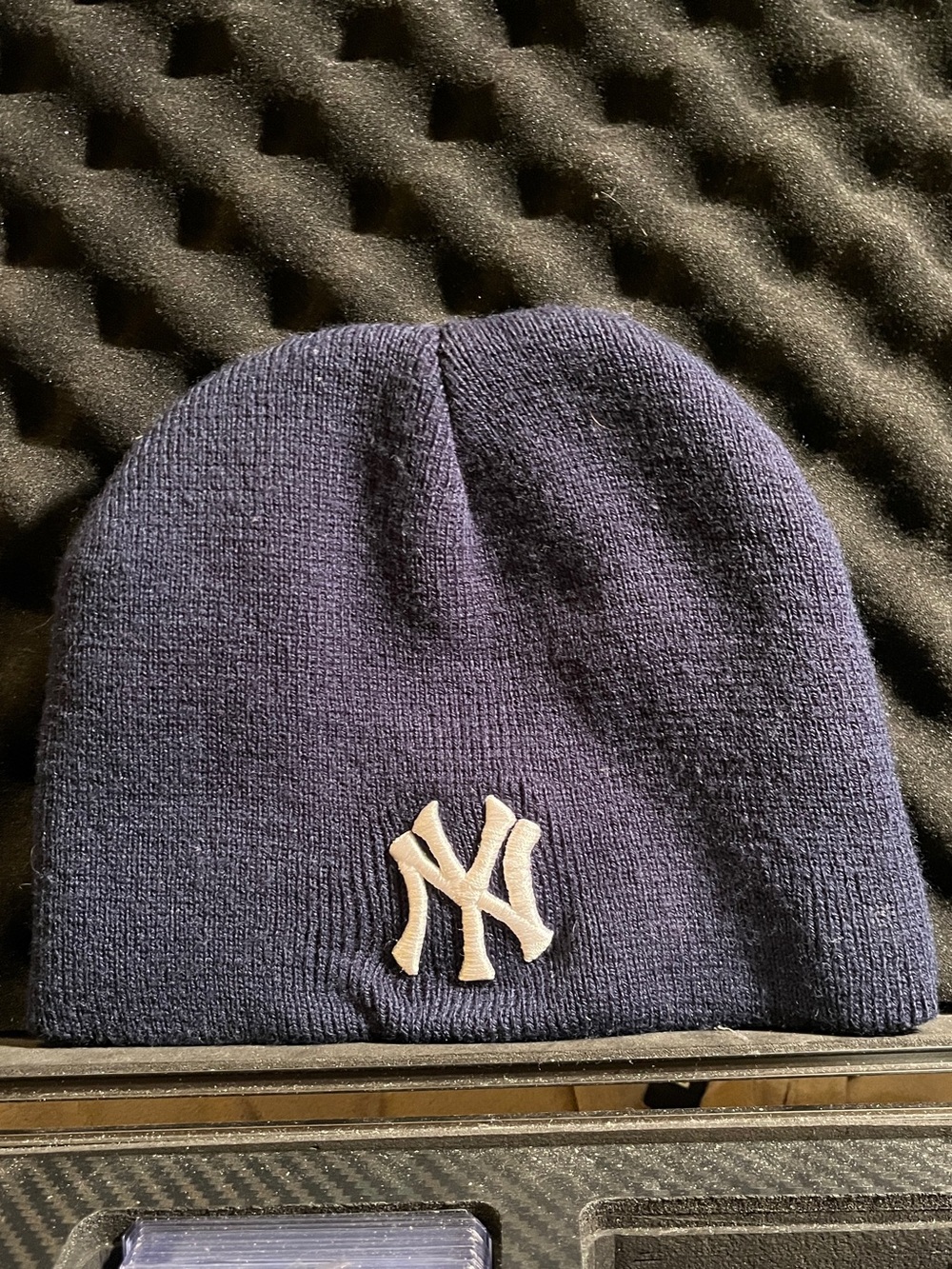 STARTER Navy Beanie with White NY Logo
